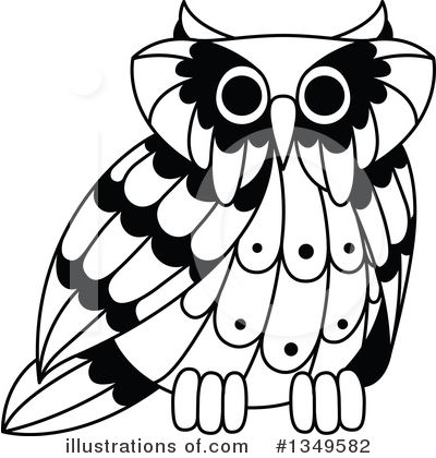 Royalty-Free (RF) Owl Clipart Illustration by Vector Tradition SM - Stock Sample #1349582