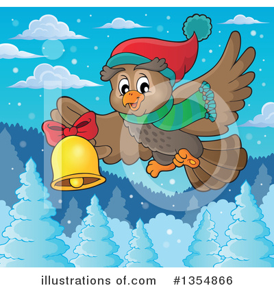 Royalty-Free (RF) Owl Clipart Illustration by visekart - Stock Sample #1354866
