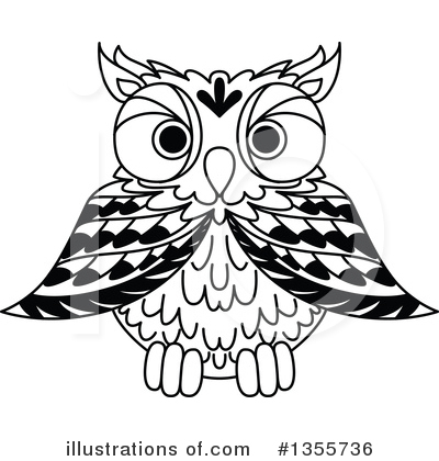 Royalty-Free (RF) Owl Clipart Illustration by Vector Tradition SM - Stock Sample #1355736