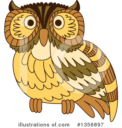 Royalty-Free (RF) Owl Clipart Illustration by Vector Tradition SM - Stock Sample #1356897