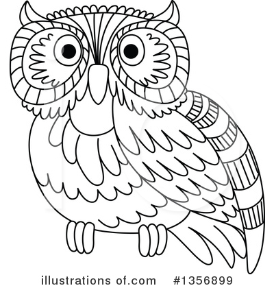 Royalty-Free (RF) Owl Clipart Illustration by Vector Tradition SM - Stock Sample #1356899