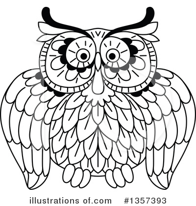 Royalty-Free (RF) Owl Clipart Illustration by Vector Tradition SM - Stock Sample #1357393