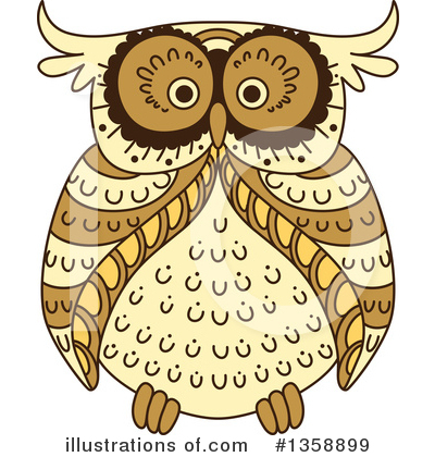 Royalty-Free (RF) Owl Clipart Illustration by Vector Tradition SM - Stock Sample #1358899