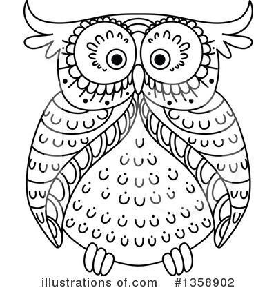 Royalty-Free (RF) Owl Clipart Illustration by Vector Tradition SM - Stock Sample #1358902