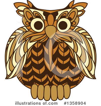 Royalty-Free (RF) Owl Clipart Illustration by Vector Tradition SM - Stock Sample #1358904