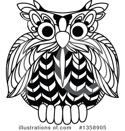 Royalty-Free (RF) Owl Clipart Illustration by Vector Tradition SM - Stock Sample #1358905