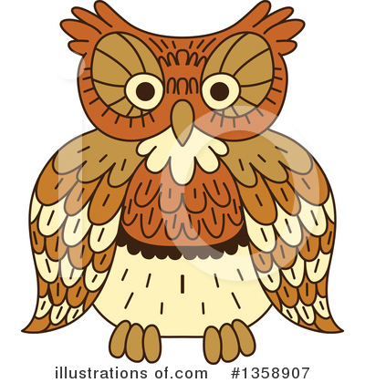 Royalty-Free (RF) Owl Clipart Illustration by Vector Tradition SM - Stock Sample #1358907