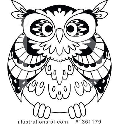 Royalty-Free (RF) Owl Clipart Illustration by Vector Tradition SM - Stock Sample #1361179