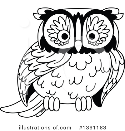 Royalty-Free (RF) Owl Clipart Illustration by Vector Tradition SM - Stock Sample #1361183