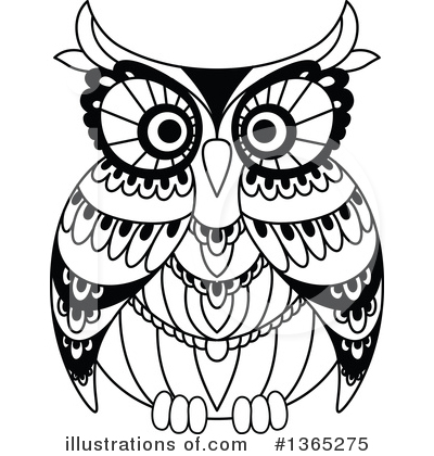 Royalty-Free (RF) Owl Clipart Illustration by Vector Tradition SM - Stock Sample #1365275
