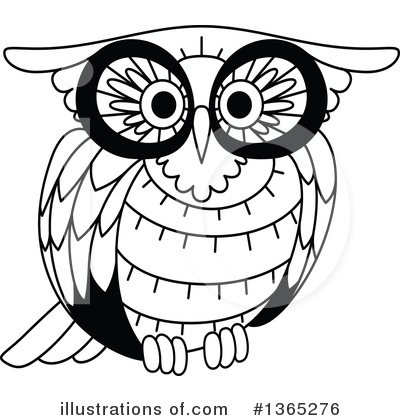 Royalty-Free (RF) Owl Clipart Illustration by Vector Tradition SM - Stock Sample #1365276