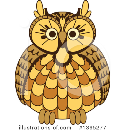 Royalty-Free (RF) Owl Clipart Illustration by Vector Tradition SM - Stock Sample #1365277