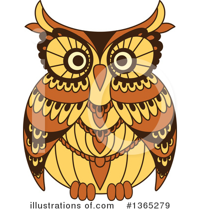 Royalty-Free (RF) Owl Clipart Illustration by Vector Tradition SM - Stock Sample #1365279