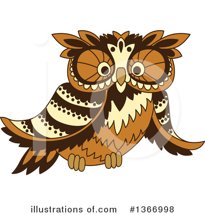Royalty-Free (RF) Owl Clipart Illustration by Vector Tradition SM - Stock Sample #1366998