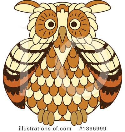 Royalty-Free (RF) Owl Clipart Illustration by Vector Tradition SM - Stock Sample #1366999