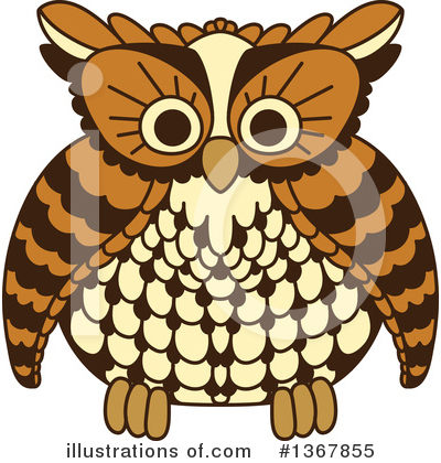 Royalty-Free (RF) Owl Clipart Illustration by Vector Tradition SM - Stock Sample #1367855