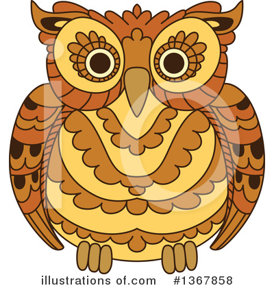 Royalty-Free (RF) Owl Clipart Illustration by Vector Tradition SM - Stock Sample #1367858