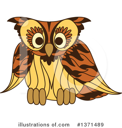 Royalty-Free (RF) Owl Clipart Illustration by Vector Tradition SM - Stock Sample #1371489