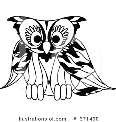 Royalty-Free (RF) Owl Clipart Illustration by Vector Tradition SM - Stock Sample #1371490