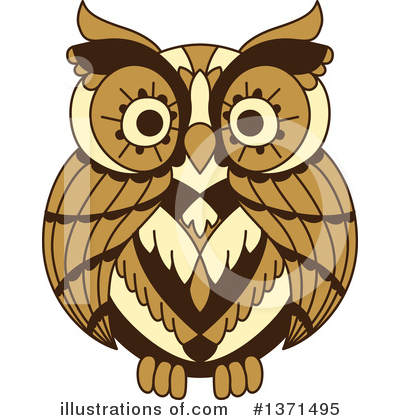 Royalty-Free (RF) Owl Clipart Illustration by Vector Tradition SM - Stock Sample #1371495