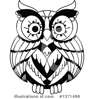Royalty-Free (RF) Owl Clipart Illustration by Vector Tradition SM - Stock Sample #1371496