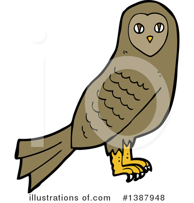 Royalty-Free (RF) Owl Clipart Illustration by lineartestpilot - Stock Sample #1387948