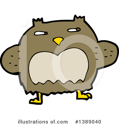 Royalty-Free (RF) Owl Clipart Illustration by lineartestpilot - Stock Sample #1389040