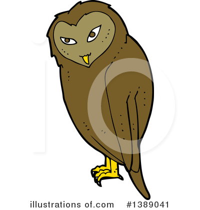 Royalty-Free (RF) Owl Clipart Illustration by lineartestpilot - Stock Sample #1389041