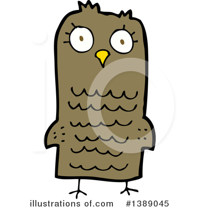 Royalty-Free (RF) Owl Clipart Illustration by lineartestpilot - Stock Sample #1389045