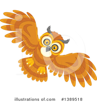 Royalty-Free (RF) Owl Clipart Illustration by Alex Bannykh - Stock Sample #1389518