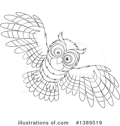 Royalty-Free (RF) Owl Clipart Illustration by Alex Bannykh - Stock Sample #1389519