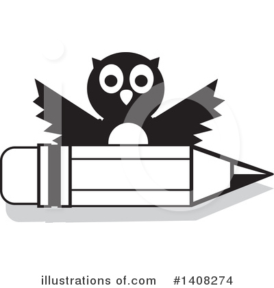 Royalty-Free (RF) Owl Clipart Illustration by Johnny Sajem - Stock Sample #1408274