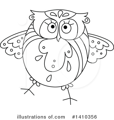 Royalty-Free (RF) Owl Clipart Illustration by Vector Tradition SM - Stock Sample #1410356