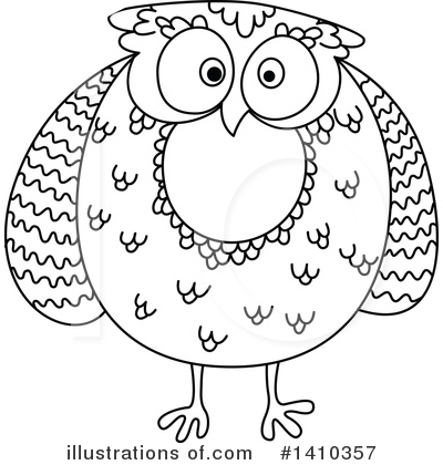 Royalty-Free (RF) Owl Clipart Illustration by Vector Tradition SM - Stock Sample #1410357