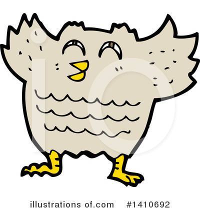 Royalty-Free (RF) Owl Clipart Illustration by lineartestpilot - Stock Sample #1410692