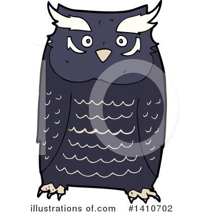 Royalty-Free (RF) Owl Clipart Illustration by lineartestpilot - Stock Sample #1410702