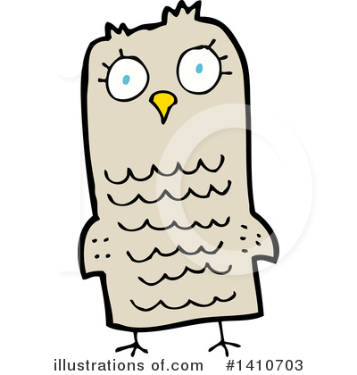 Royalty-Free (RF) Owl Clipart Illustration by lineartestpilot - Stock Sample #1410703