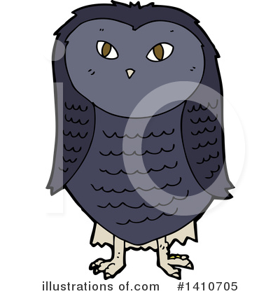 Royalty-Free (RF) Owl Clipart Illustration by lineartestpilot - Stock Sample #1410705