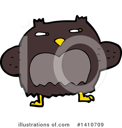 Royalty-Free (RF) Owl Clipart Illustration by lineartestpilot - Stock Sample #1410709