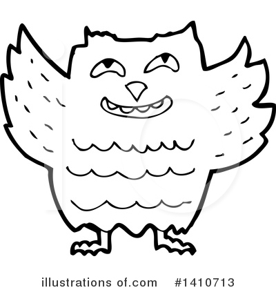 Royalty-Free (RF) Owl Clipart Illustration by lineartestpilot - Stock Sample #1410713
