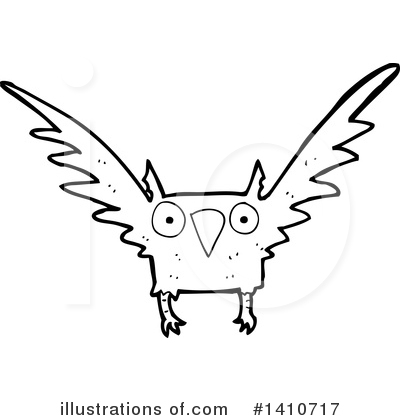 Royalty-Free (RF) Owl Clipart Illustration by lineartestpilot - Stock Sample #1410717