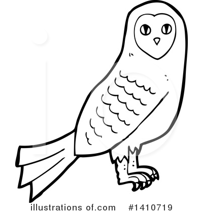 Royalty-Free (RF) Owl Clipart Illustration by lineartestpilot - Stock Sample #1410719
