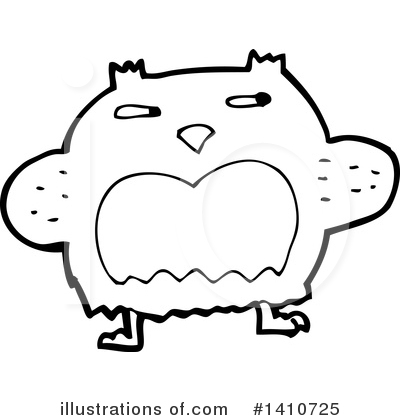 Royalty-Free (RF) Owl Clipart Illustration by lineartestpilot - Stock Sample #1410725