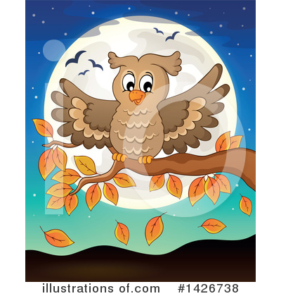 Royalty-Free (RF) Owl Clipart Illustration by visekart - Stock Sample #1426738