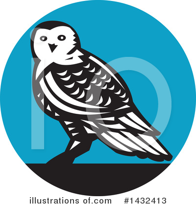 Royalty-Free (RF) Owl Clipart Illustration by patrimonio - Stock Sample #1432413