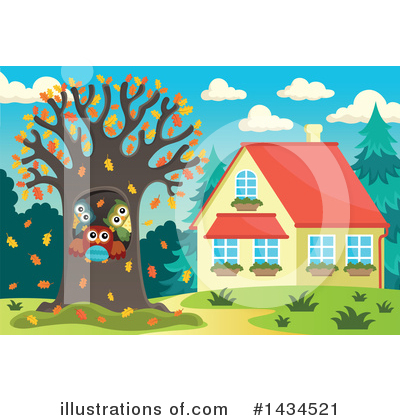 Royalty-Free (RF) Owl Clipart Illustration by visekart - Stock Sample #1434521