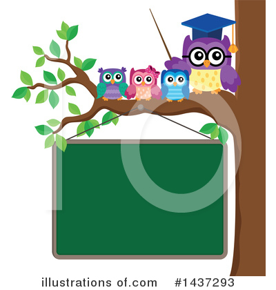 Royalty-Free (RF) Owl Clipart Illustration by visekart - Stock Sample #1437293