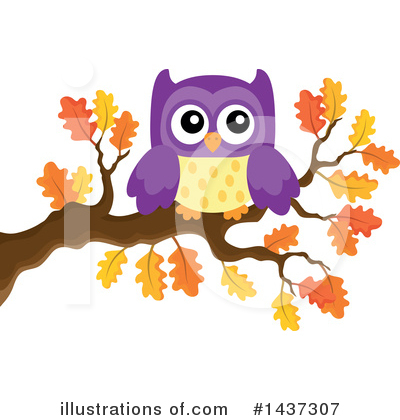 Royalty-Free (RF) Owl Clipart Illustration by visekart - Stock Sample #1437307