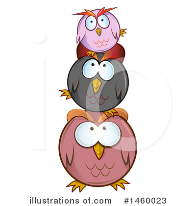 Royalty-Free (RF) Owl Clipart Illustration by Domenico Condello - Stock Sample #1460023