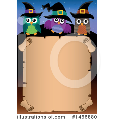 Royalty-Free (RF) Owl Clipart Illustration by visekart - Stock Sample #1466880